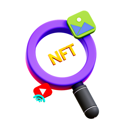 NFT Search 3D Illustration