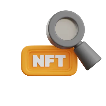 NFT Search 3 D Illustration 3D Icon