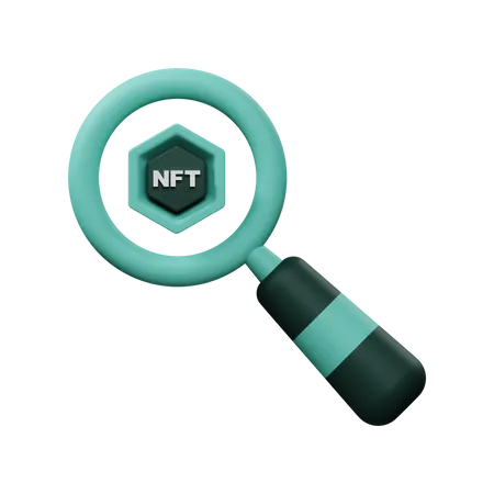 NFT Search 3 D Icon 3D Icon