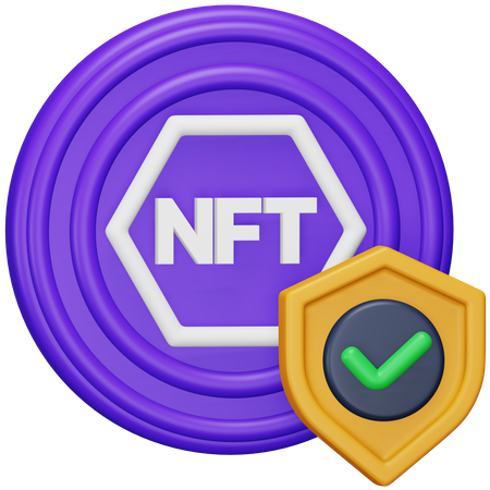 Nft Secure  3D Icon