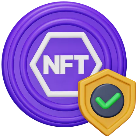 Nft Secure  3D Icon