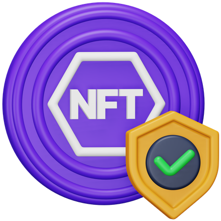 Nft seguro  3D Icon