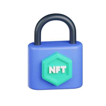 Sécurité nft  3D Icon