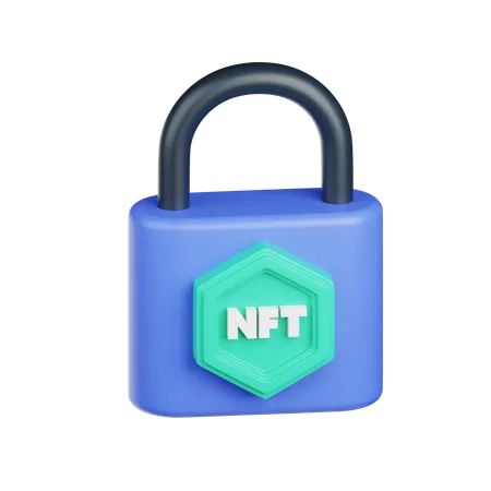 Sécurité nft  3D Icon