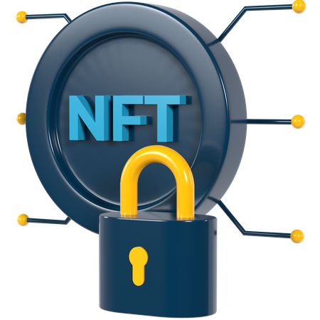 Nft Security 3D Illustration