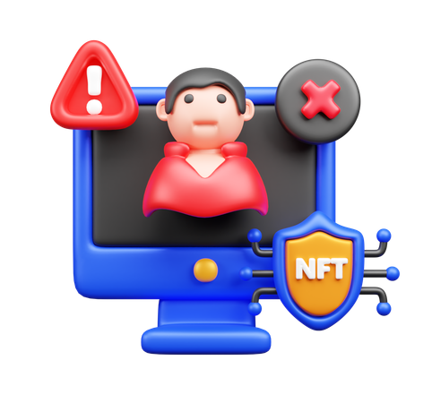 Nft Security Alert  3D Icon