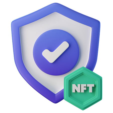 Segurança nft  3D Icon