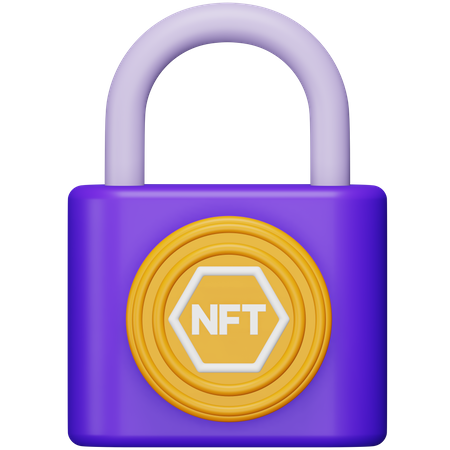 Segurança nft  3D Icon