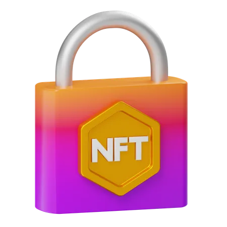 Seguridad nft  3D Icon