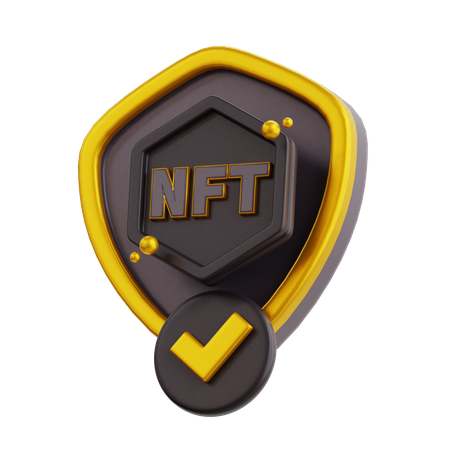 Seguridad nft  3D Icon