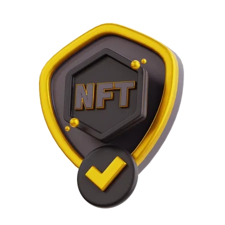 Seguridad nft  3D Icon