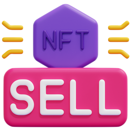 Nft Sell  3D Icon