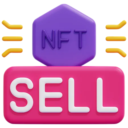 Nft Sell  3D Icon