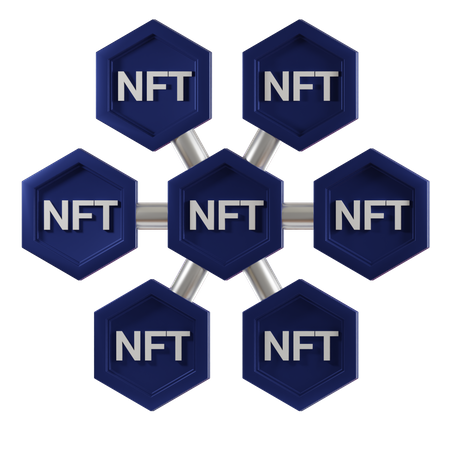 NFT Share  3D Icon