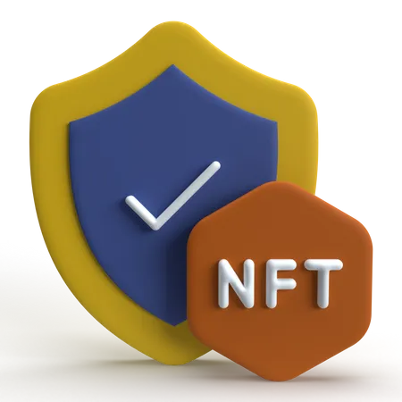 NFT Shield  3D Icon