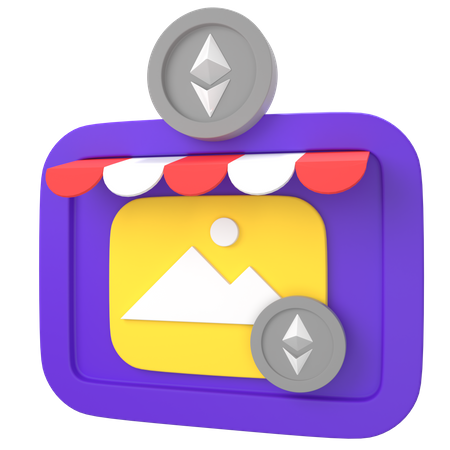 Nft Shop  3D Icon