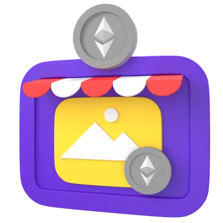 Nft Shop  3D Icon