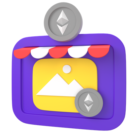 Nft Shop  3D Icon