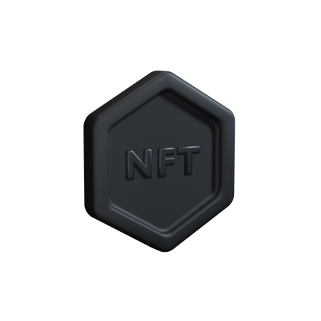 NFT side view clay  3D Icon