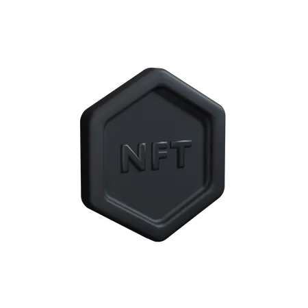 NFT side view clay  3D Icon