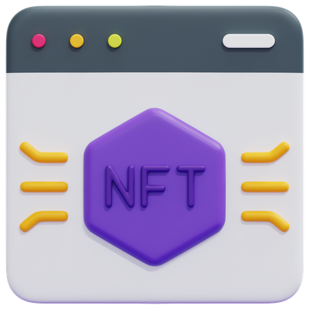 Site nft  3D Icon