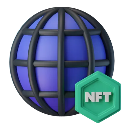 Sitio web nft  3D Icon