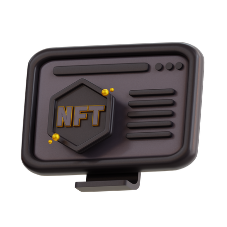 Sitio web nft  3D Icon