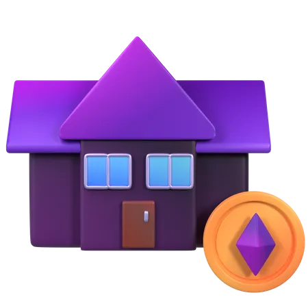 NFT Smart Home  3D Icon