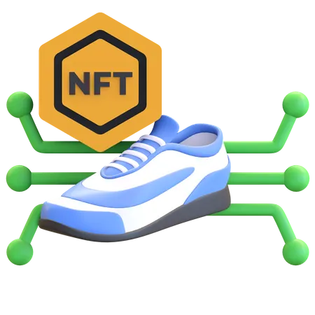 NFT Sneaker 3D Illustration