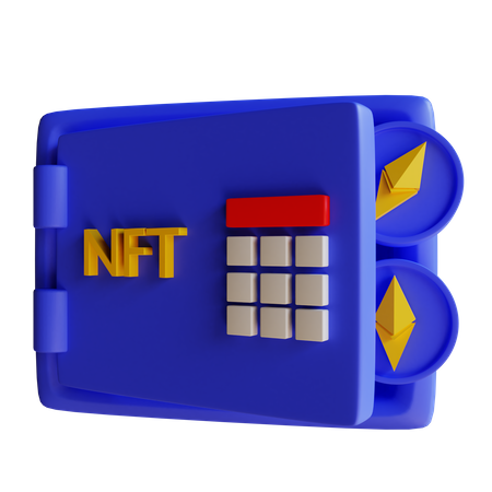 NFT-Speicher  3D Illustration
