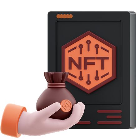 NFT Staking  3D Icon