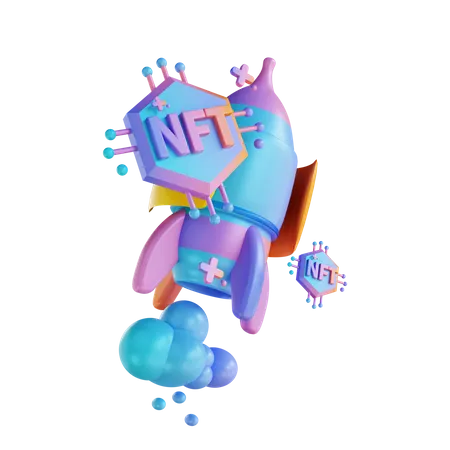 Nft Startup  3D Illustration