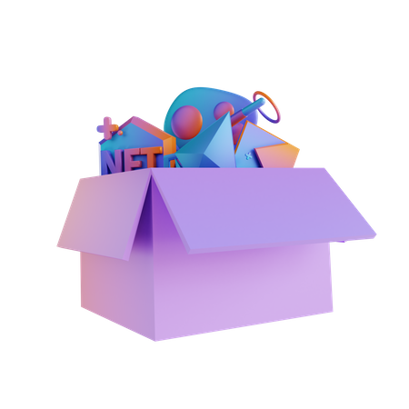 Nft Storage  3D Illustration