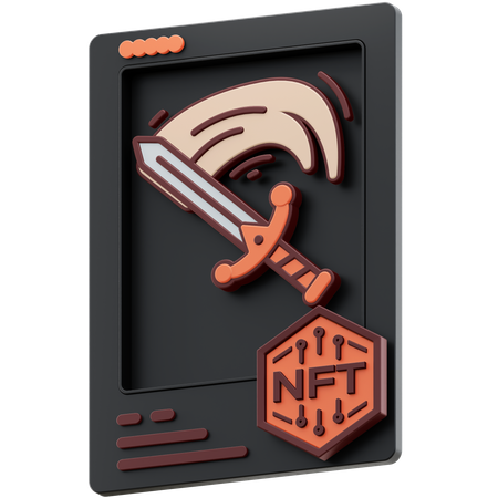 NFT Sword legendary 3D Icon