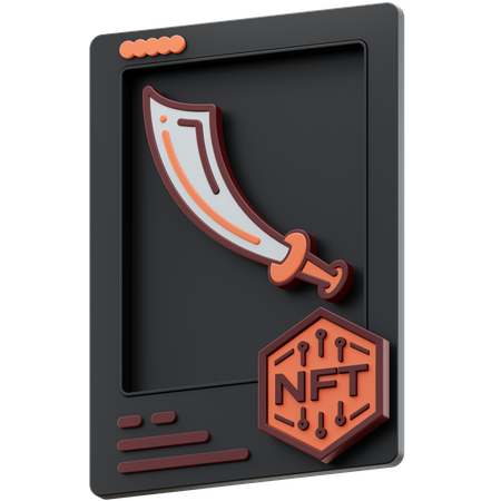 NFT Sword rare  3D Icon