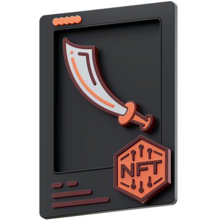 NFT Sword rare 3D Icon