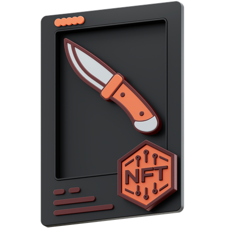 NFT Sword usual  3D Icon