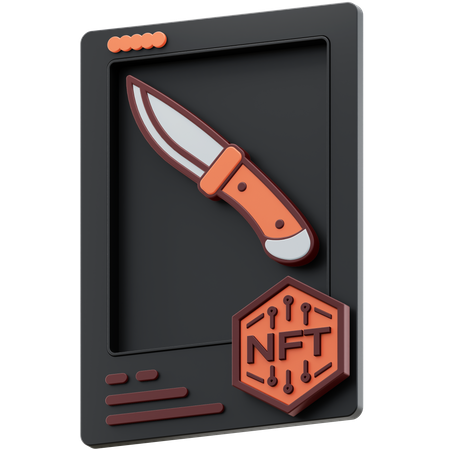 NFT Sword usual 3D Icon