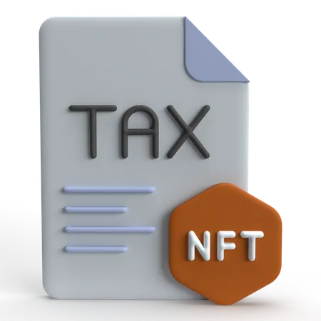 NFT Tax  3D Icon