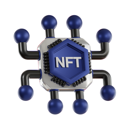 NFT Technology  3D Icon