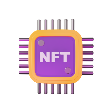 NFT Technology  3D Illustration