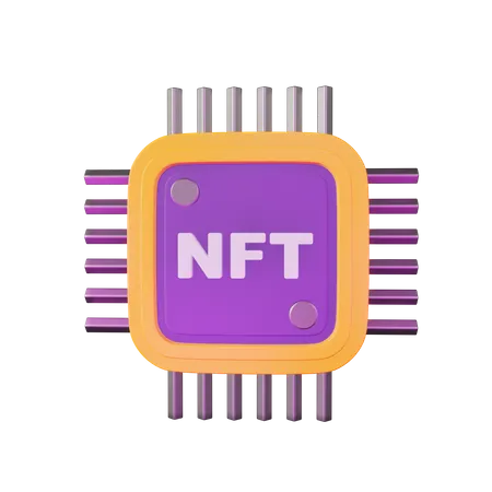 NFT Technology  3D Illustration