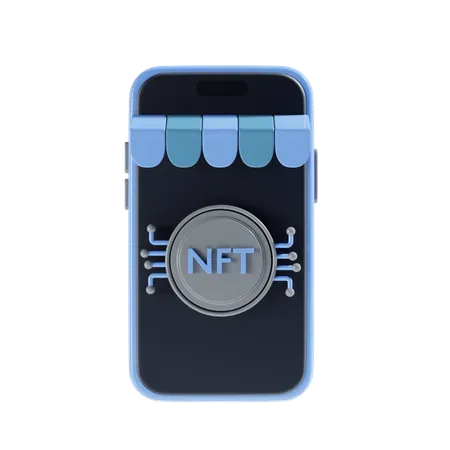 Tienda nft  3D Icon