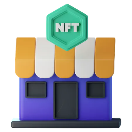 Tienda nft  3D Icon