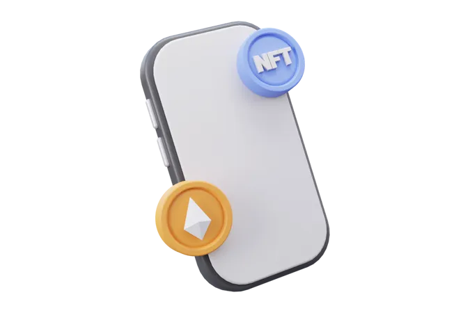 Nft To Ethereum Exchange  3D Icon