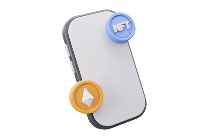 Nft To Ethereum Exchange 3D Icon