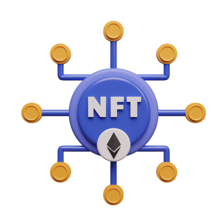 Token NFT  3D Icon