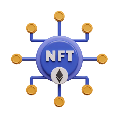 Nft Token  3D Icon