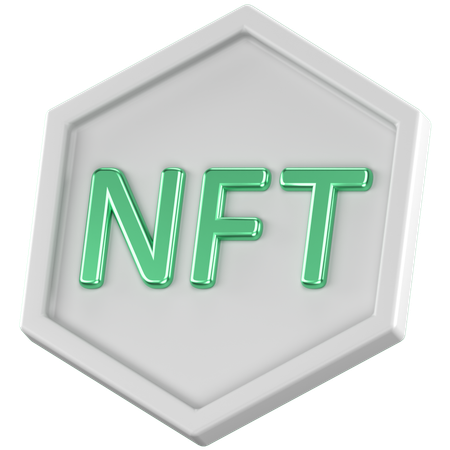 Nft Token  3D Icon
