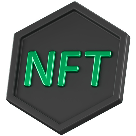 Nft Token  3D Icon